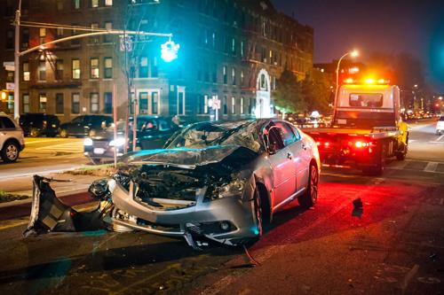 A picture of a severe Miami car wreck provided by a car accident lawyer.