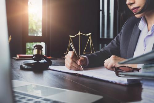 An attorney filing an appeal for a workers' compensation claim for a client.
