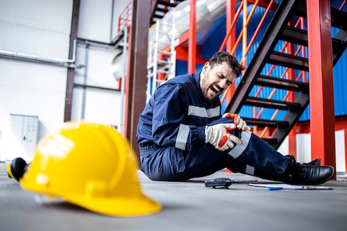 Injured Factory Worker