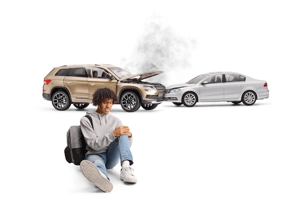 A rideshare accident lawyer is needed after a young man has gotten into an accident.